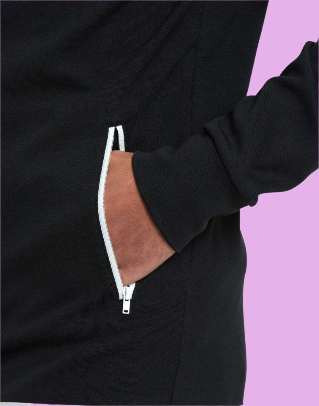 GYM+COFFEE - Chill Zip Hoodie - Black