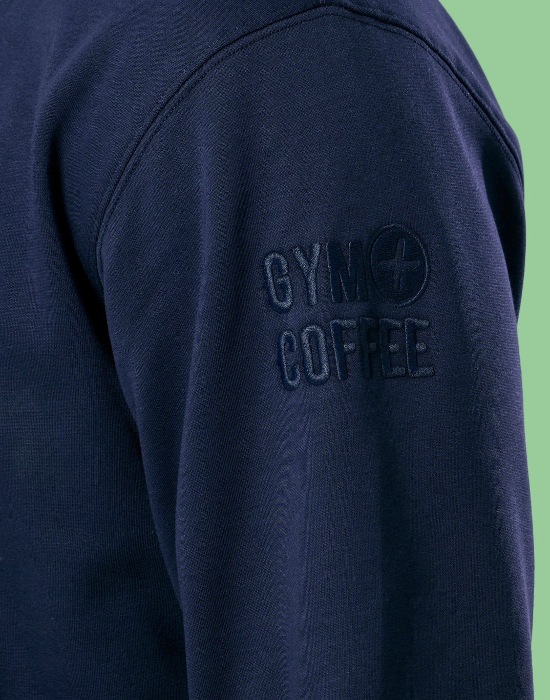 GYM+COFFEE CLUBHOUSE HOODIE- Twilight Navy - 1/4 Zip