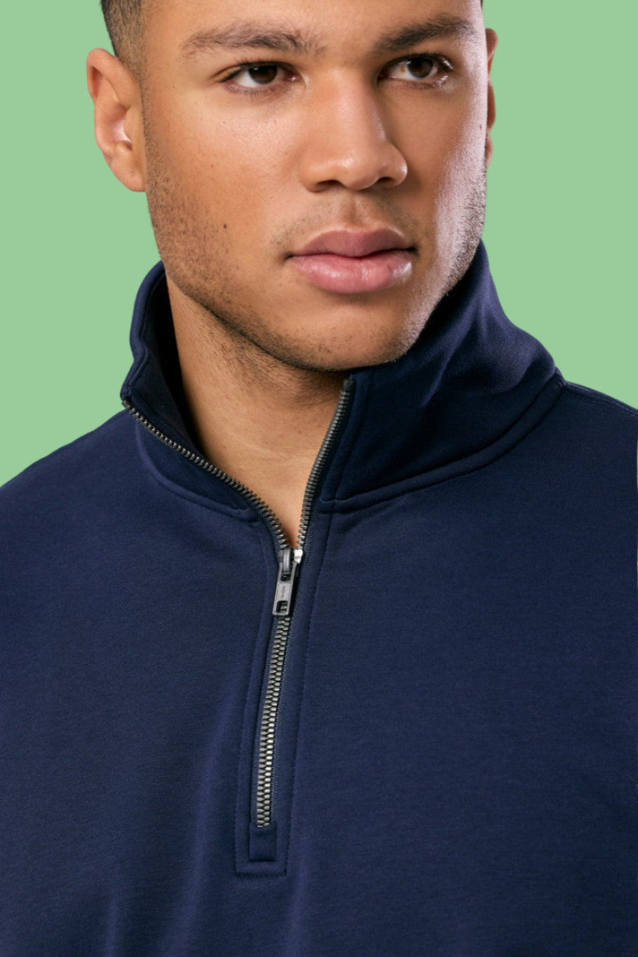 GYM+COFFEE CLUBHOUSE HOODIE- Twilight Navy - 1/4 Zip
