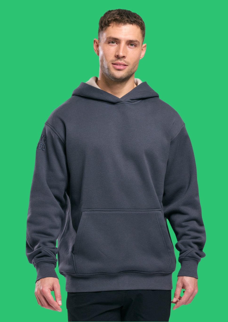 GYM + COFFEE - HOODIE - Midnight Grey