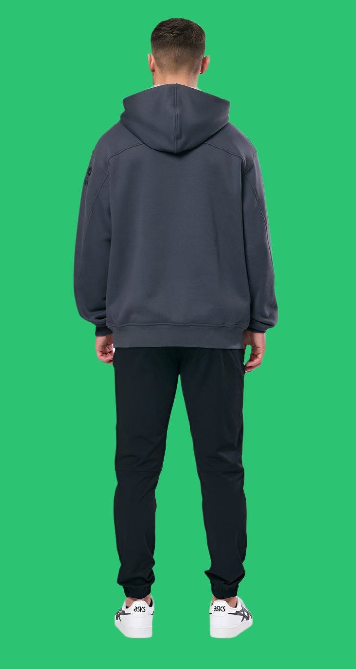 GYM + COFFEE - HOODIE - Midnight Grey
