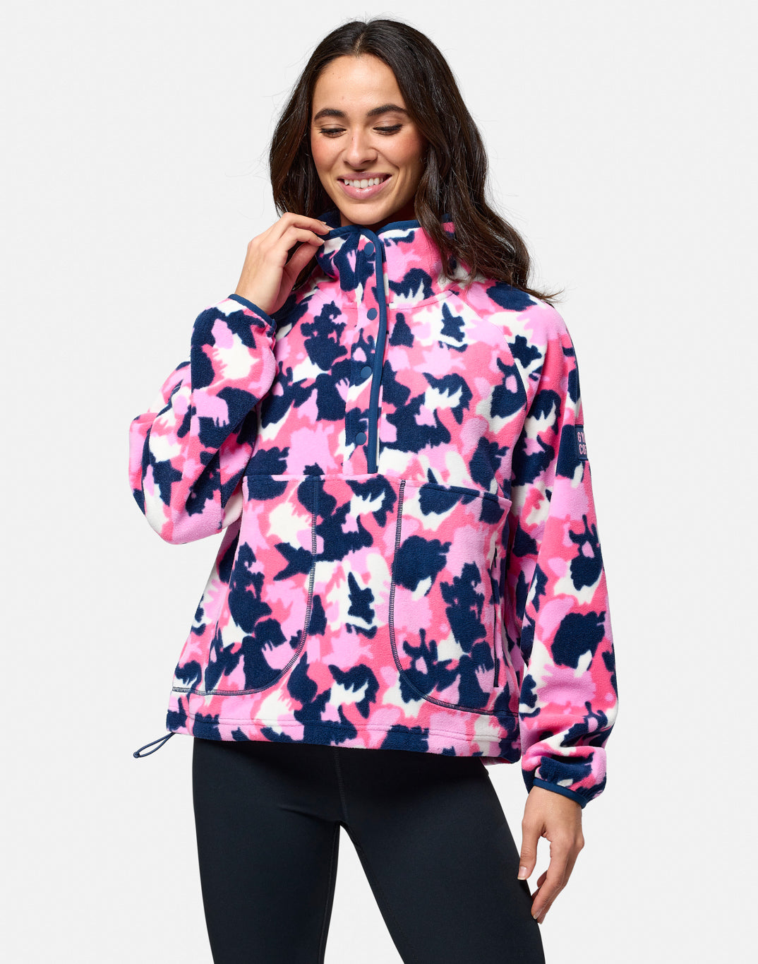 Gym + Coffee - Snap Polar Fleece - Pop Print