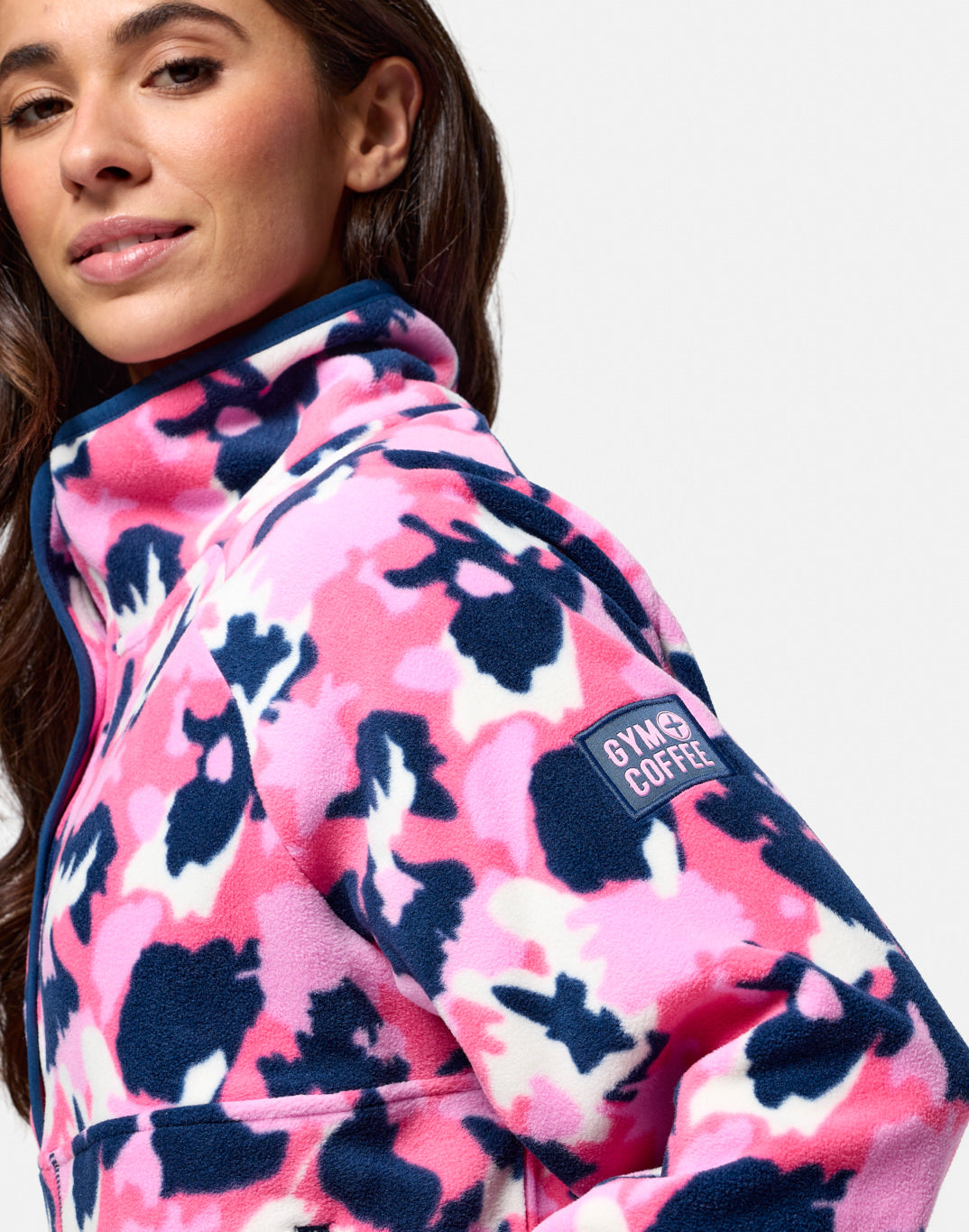 Gym + Coffee - Snap Polar Fleece - Pop Print