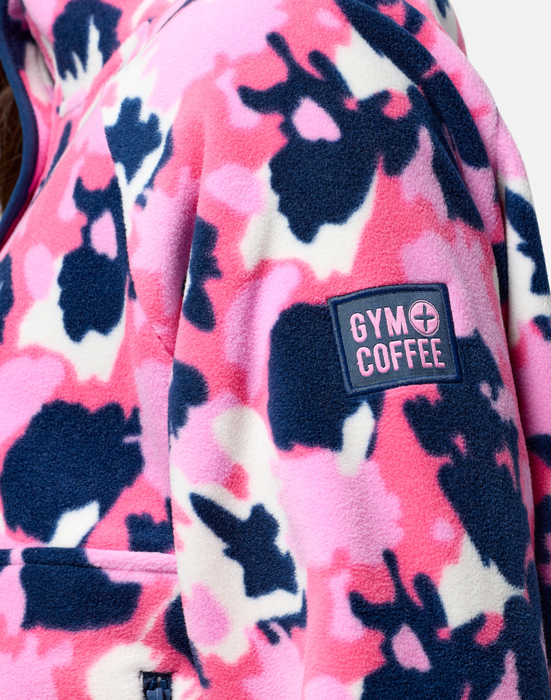 Gym + Coffee - Snap Polar Fleece - Pop Print