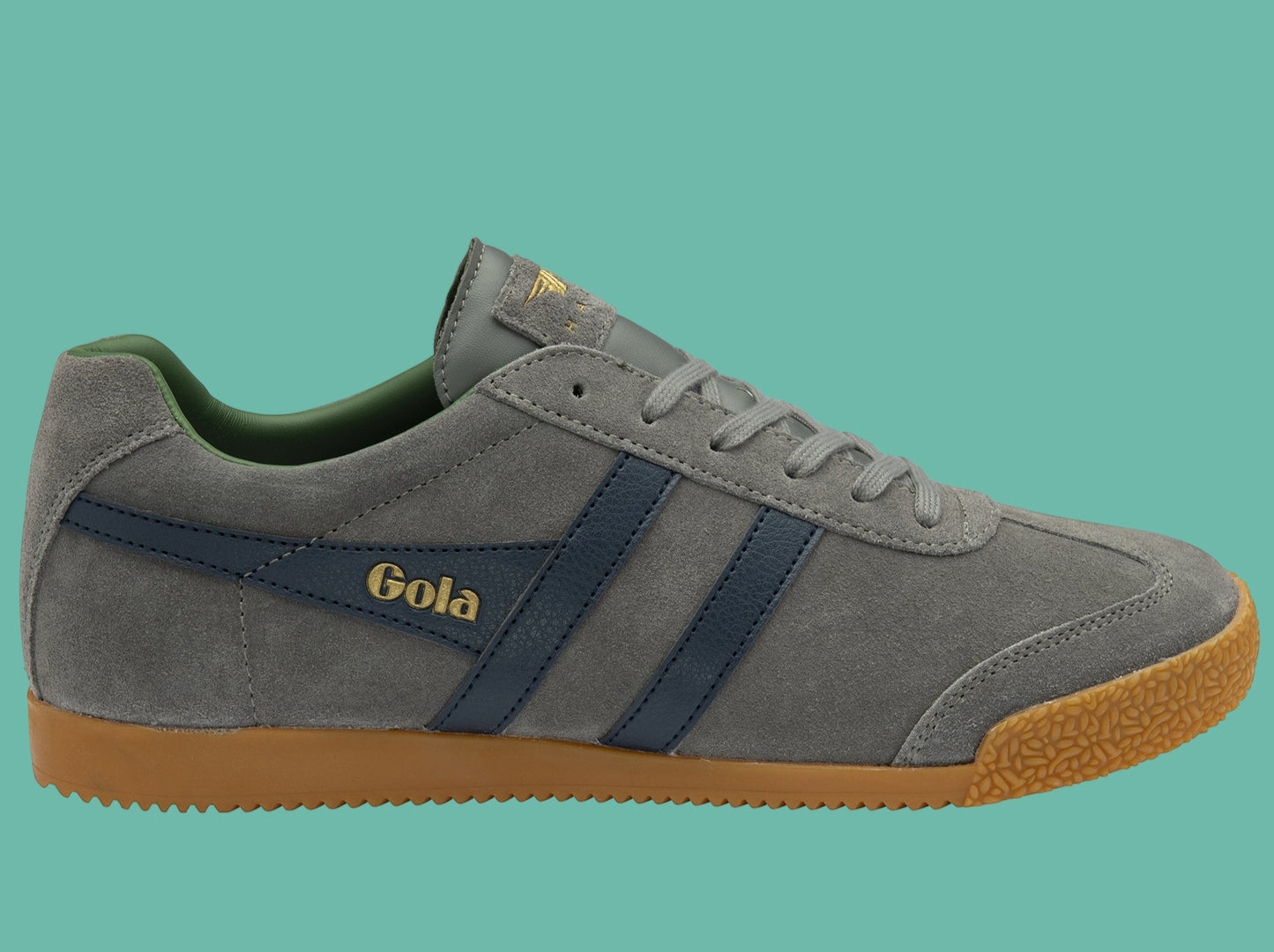 GOLA HARRIER SUEDE - Ash Grey/Navy