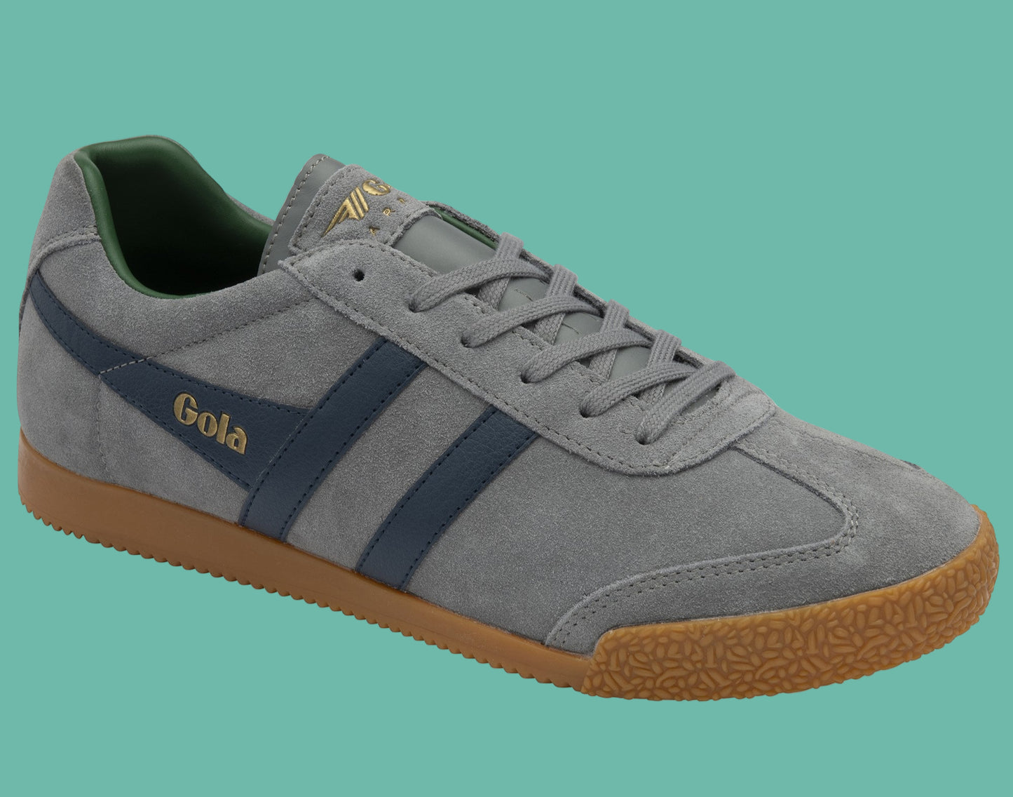 GOLA HARRIER SUEDE - Ash Grey/Navy