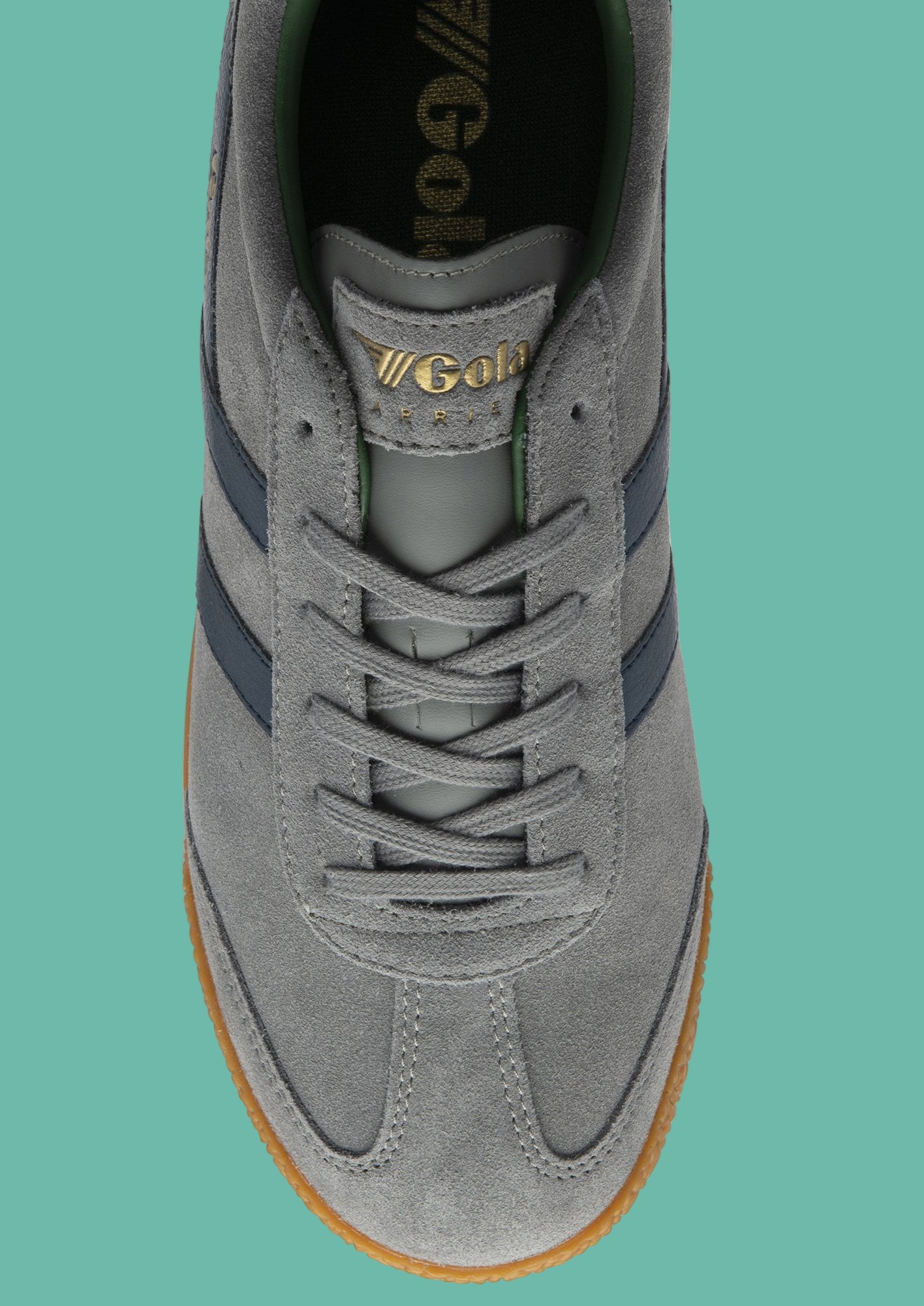 GOLA HARRIER SUEDE - Ash Grey/Navy
