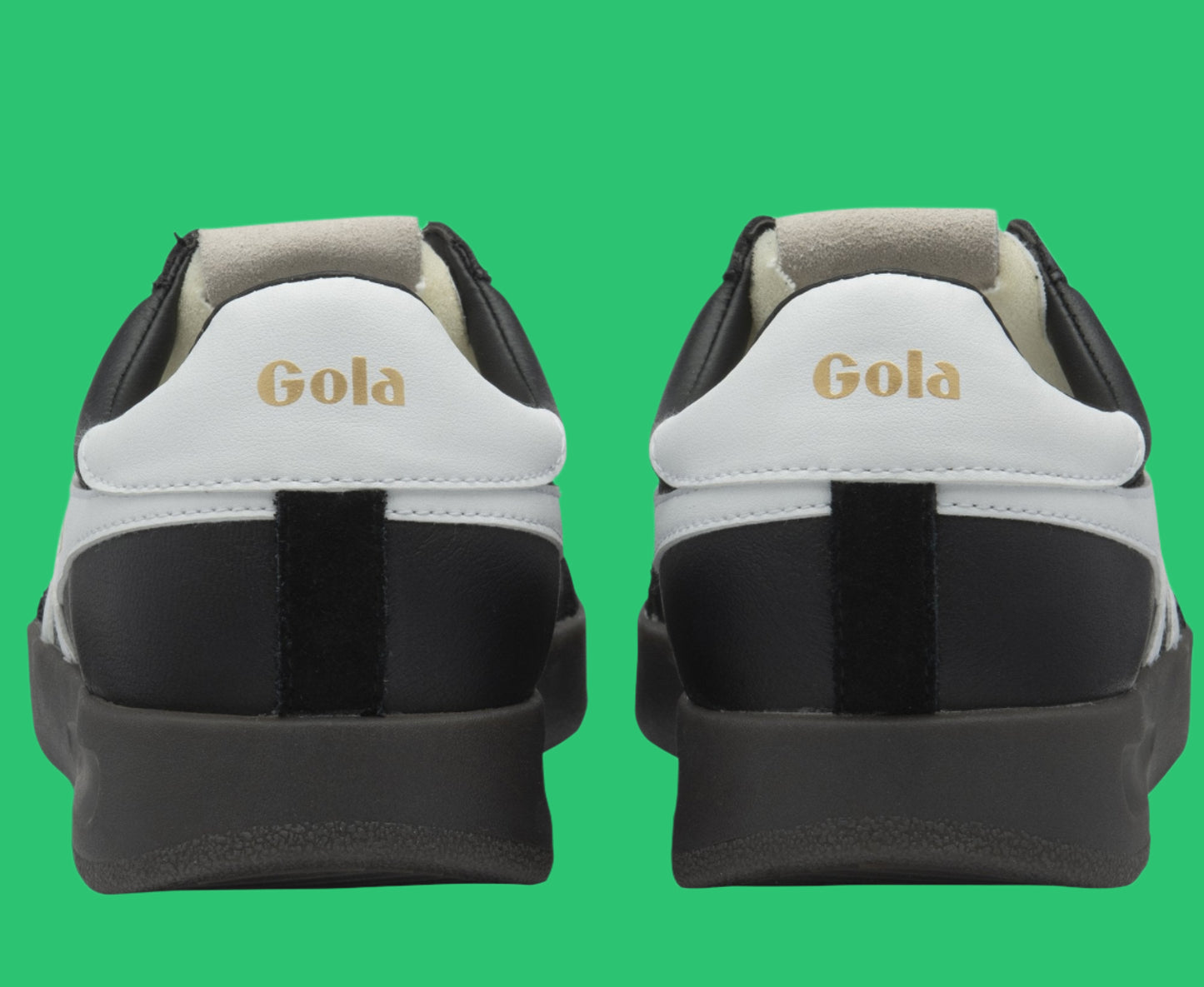 GOLA CYCLONE LEATHER - Black, White, Black Gum