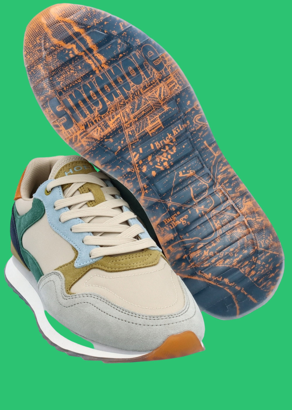 HOFF SINGAPORE MAN - Grey/Green/Navy/Orange