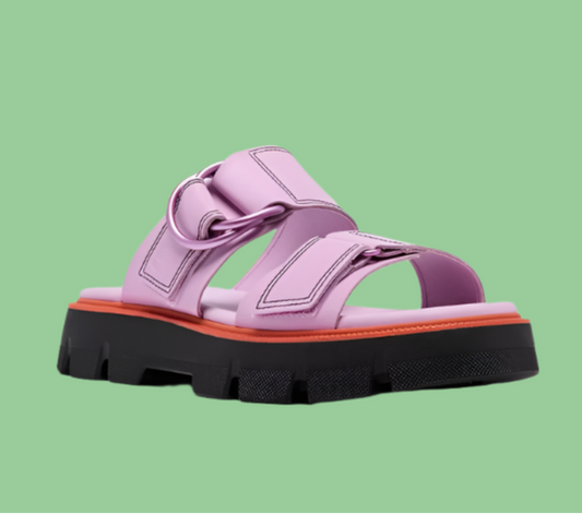SOREL REIN CB SLIDE SANDAL - Pink/Black