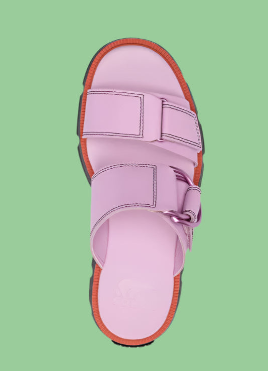 SOREL REIN CB SLIDE SANDAL - Pink/Black