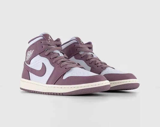 Nike - Air Jordan 1 Mid - Pure Platinum & Sky J Mauve