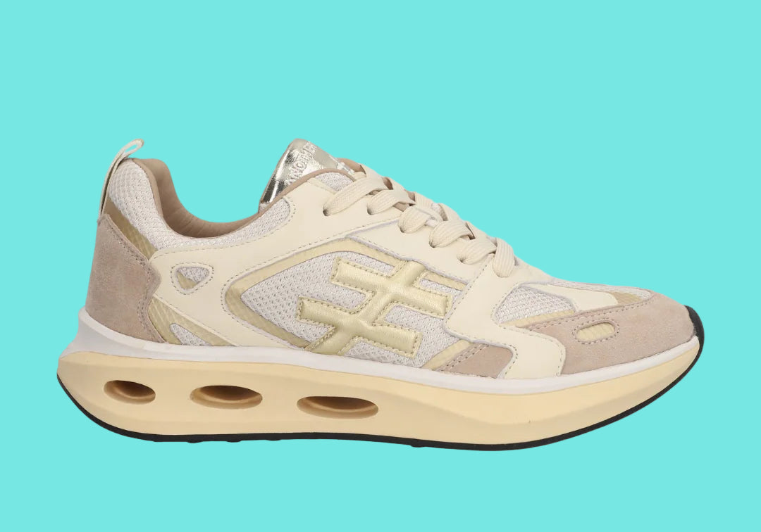 ANOTHER TREND - ATX TRAINER - PLATINO - Cream/Gold