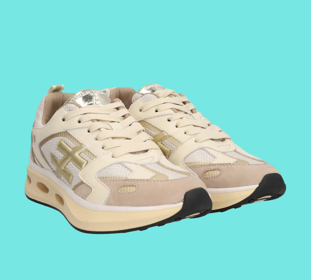 ANOTHER TREND - ATX TRAINER - PLATINO - Cream/Gold