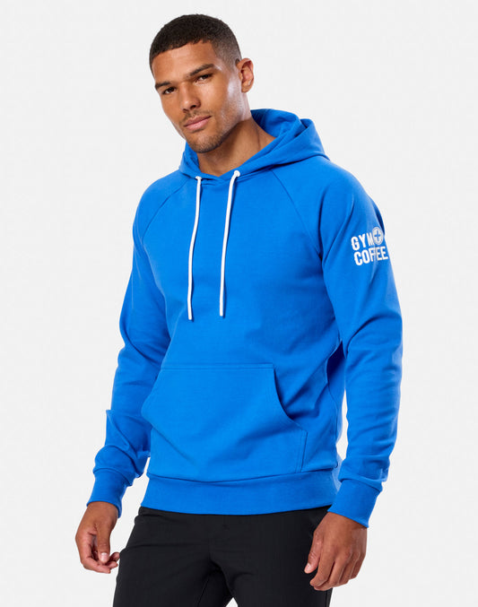GYM+COFFEE CHILL HOODIE - Azure Blue
