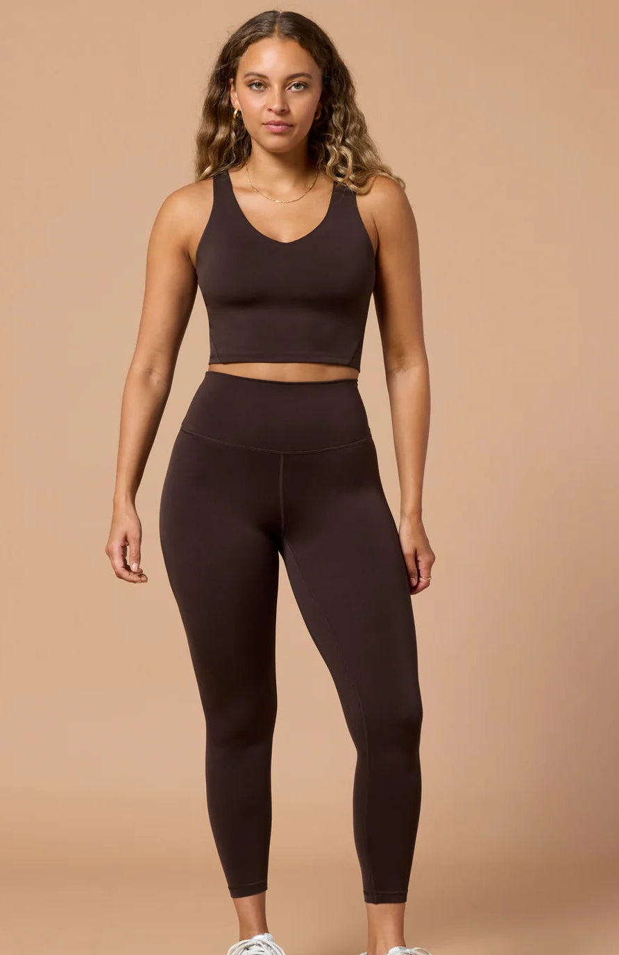 GYM+COFFEE Day Kind 7/8 Legging - Mocha Bean