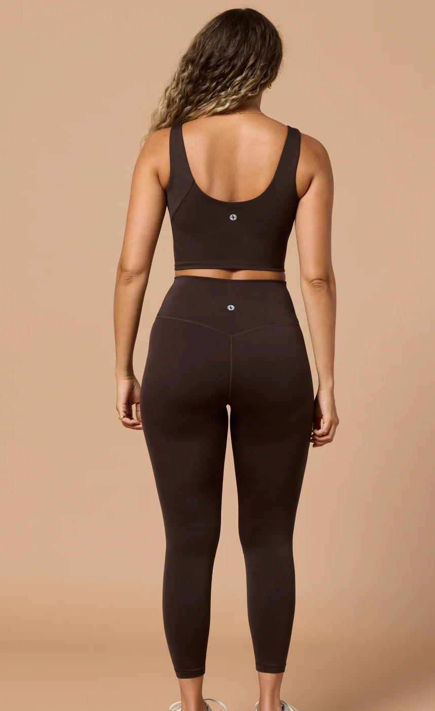 GYM+COFFEE Day Kind 7/8 Legging - Mocha Bean