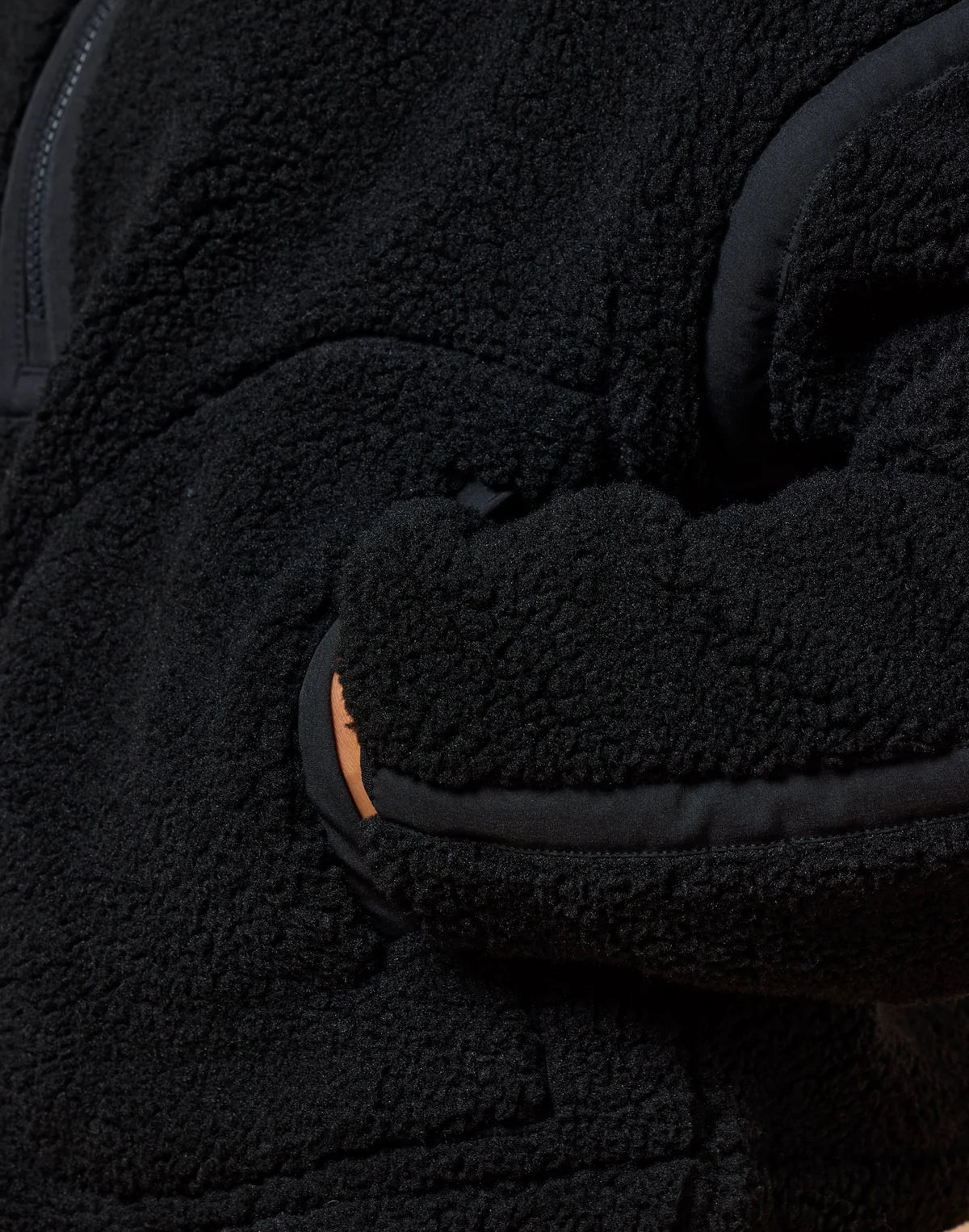 GYM+COFFEE Industry Fleece Half Zip - Deep Black