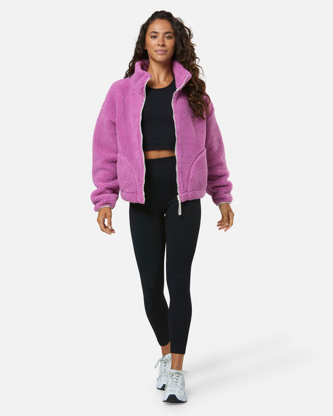 GYM+COFFEE INDUSTRY FLEECE JACKET - Crisp Pink