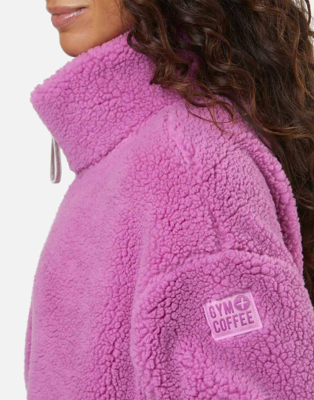 GYM+COFFEE INDUSTRY FLEECE JACKET - Crisp Pink