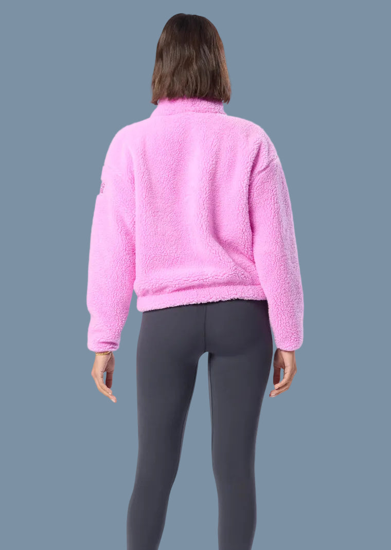 GYM+COFFEE FLEECE NEON PINK