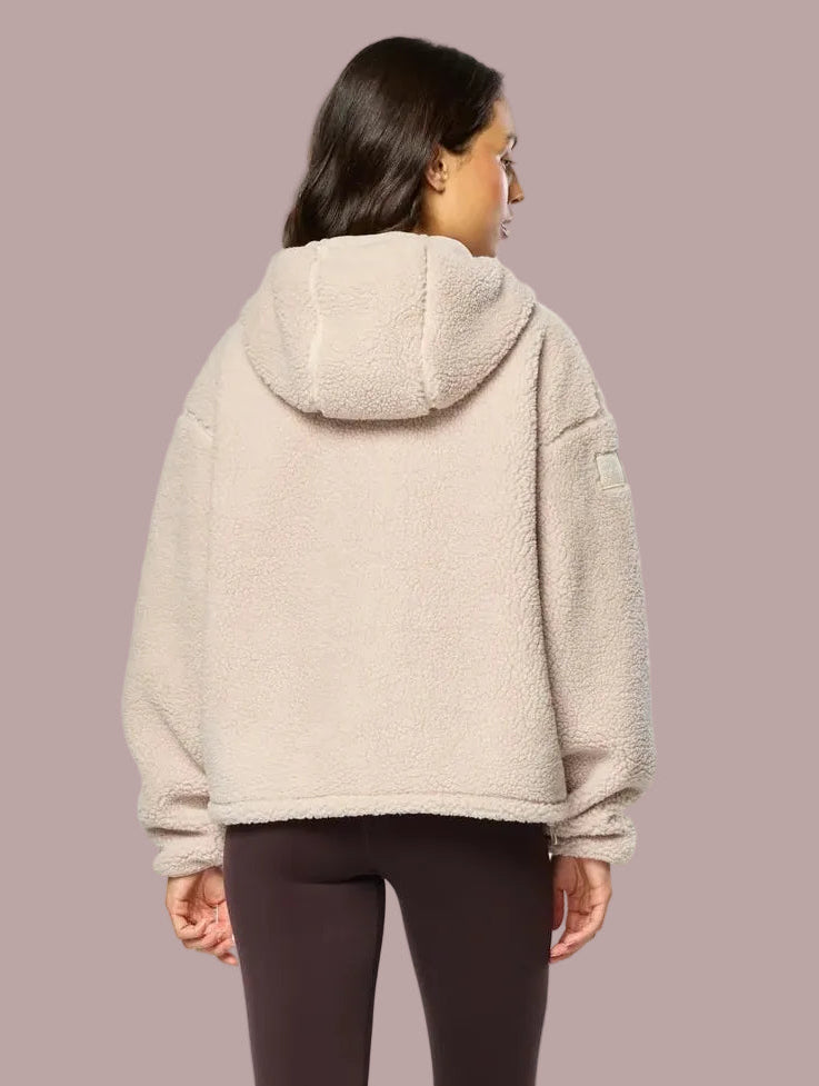 GYM+COFFEE Industry Fleece Hooded Full Zip - Natural