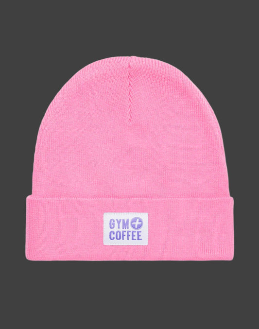 GYM+COFFEE - Knit Beanie Bright Pink