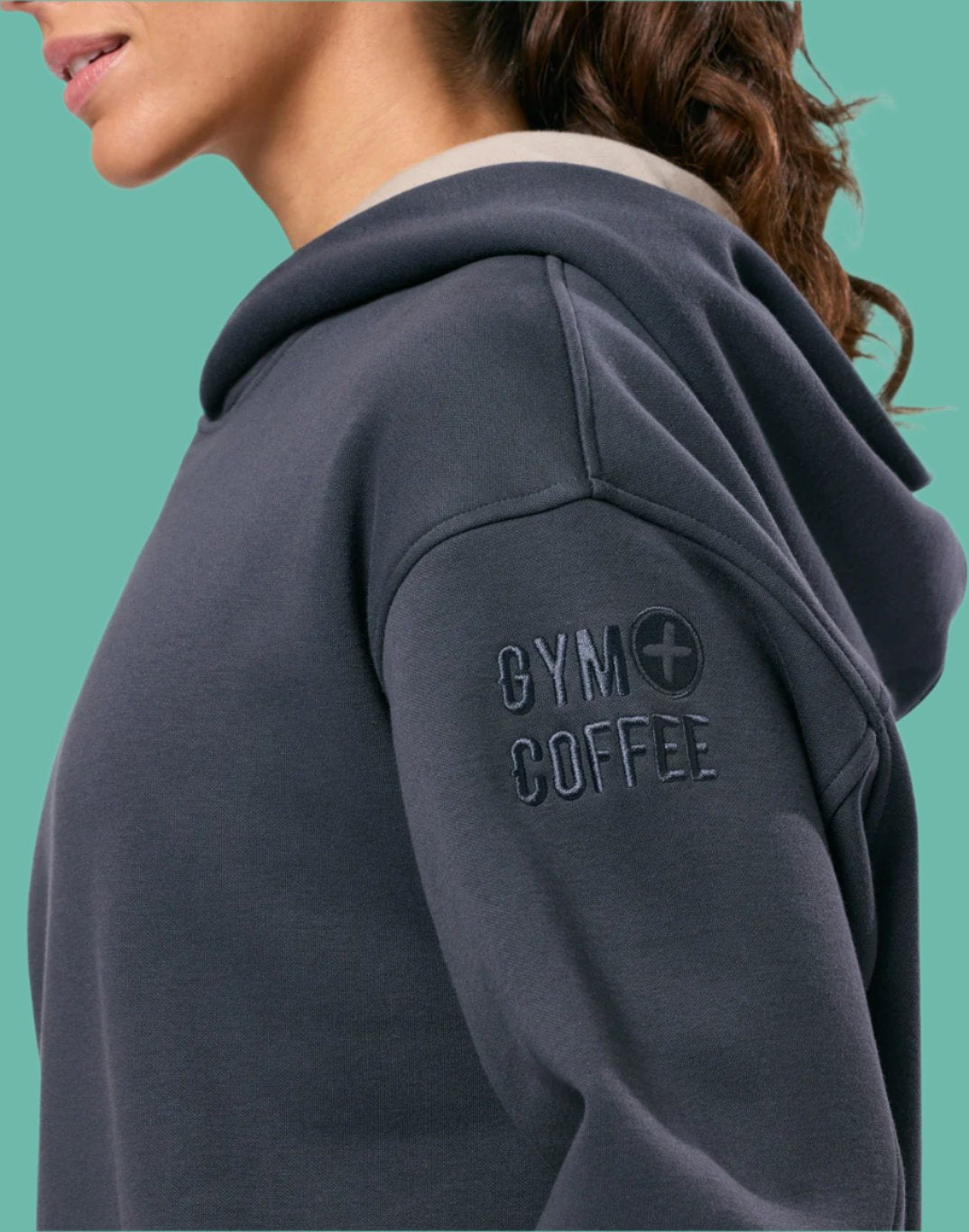 GYM + COFFEE -  HOODIE - Midnight Grey