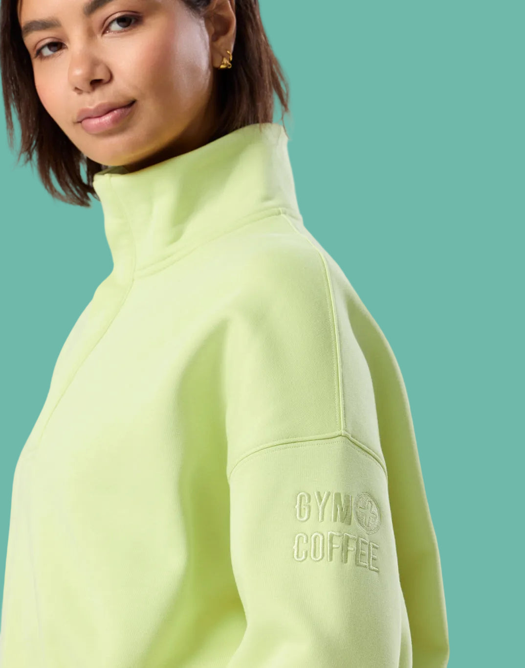 GYM+COFFEE SNAP COLLAR - Lime/Yellow
