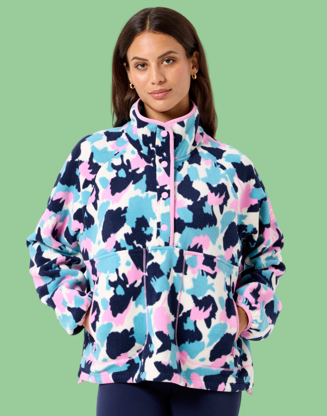 GYM+COFFEE Snap Polar Fleece - Light POP