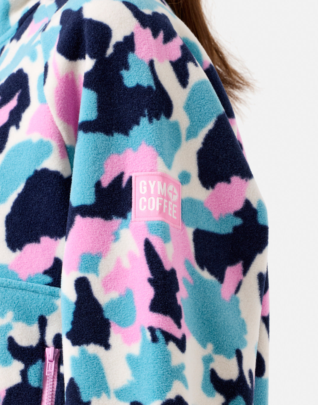 GYM+COFFEE Snap Polar Fleece - Light POP