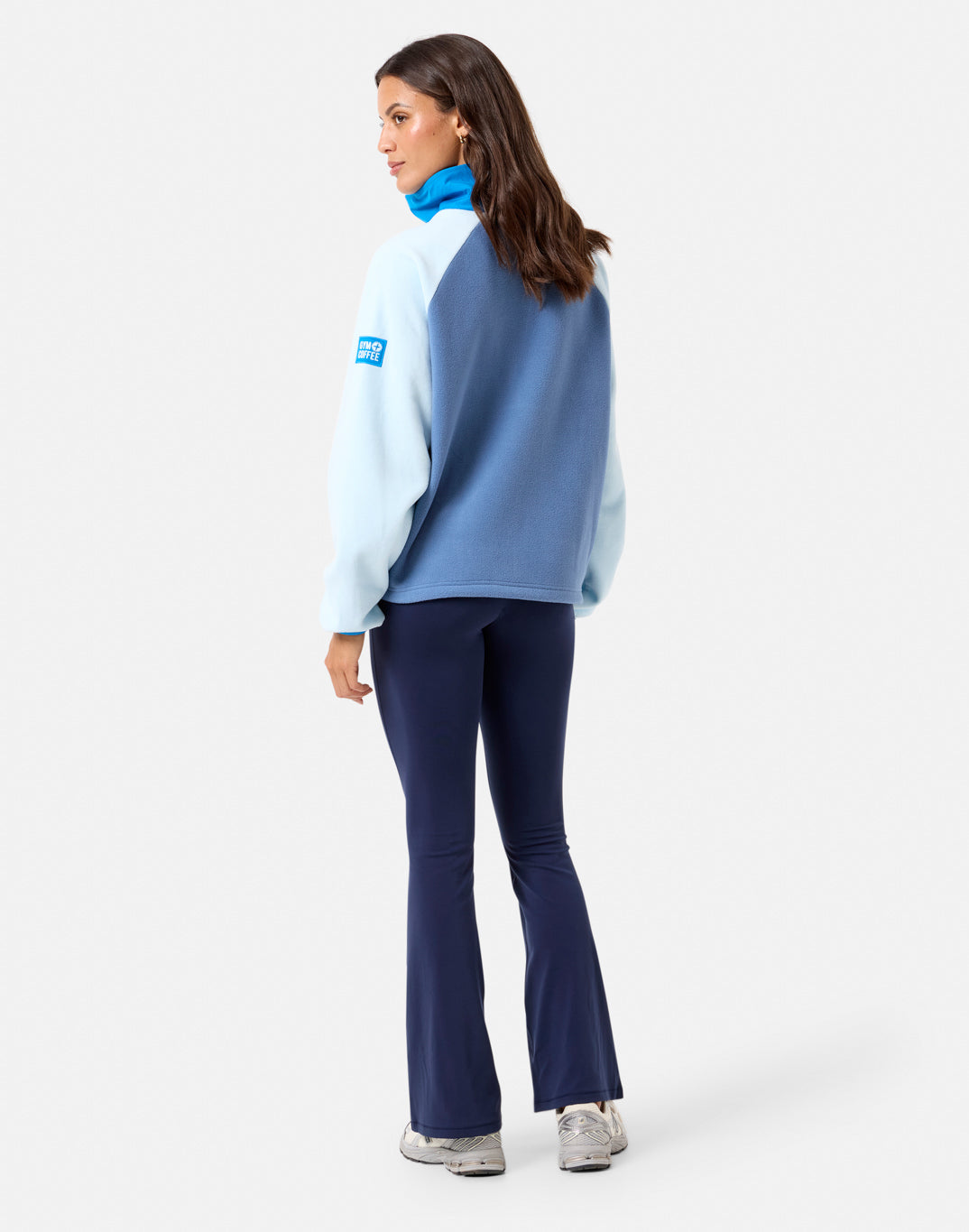 GYM+COFFEE SNAP POLAR FLEECE - Oasis Light Blue
