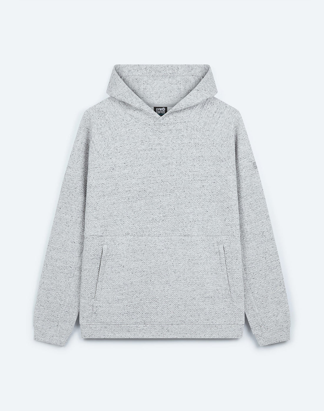 GYM=COFFEE TEXTURED HOODIE - GREY