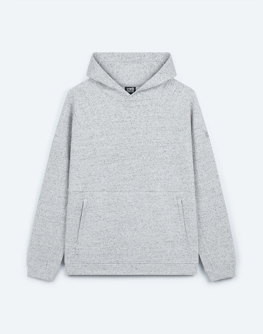 GYM=COFFEE TEXTURED HOODIE - GREY