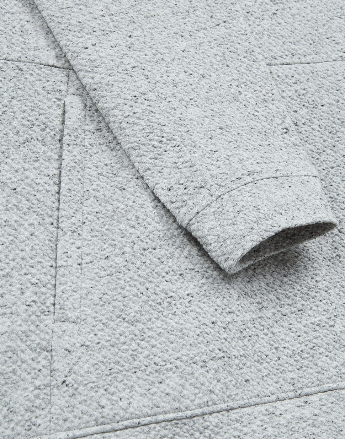GYM=COFFEE TEXTURED HOODIE - GREY