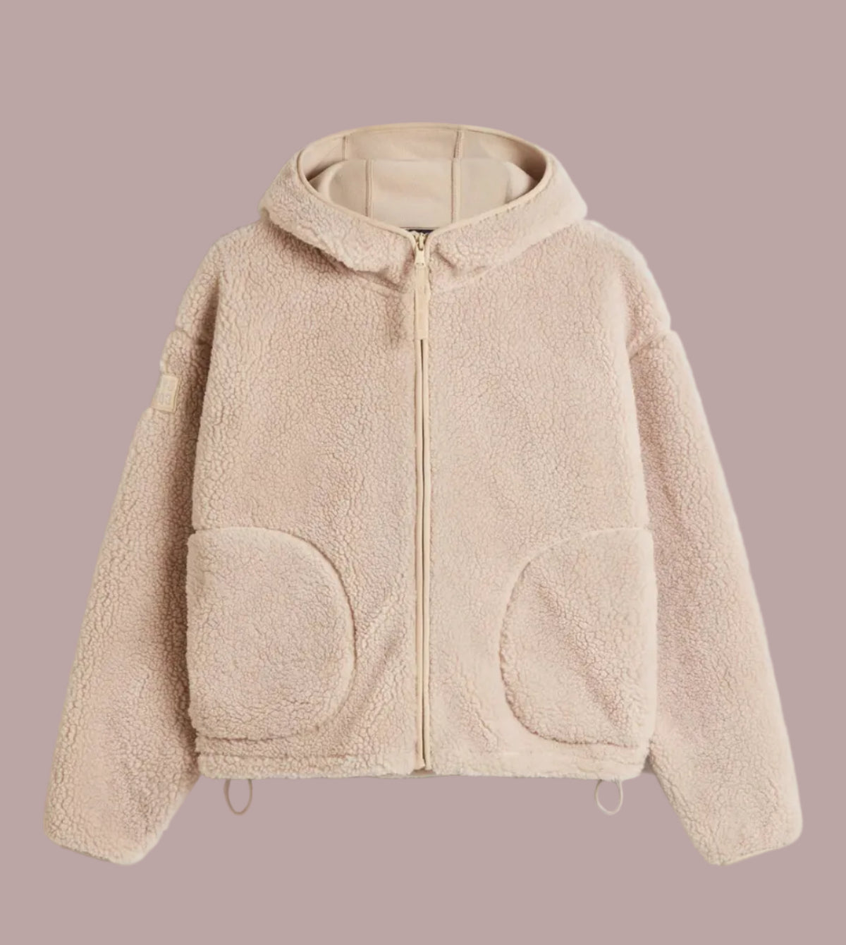 GYM+COFFEE Industry Fleece Hooded Full Zip - Natural