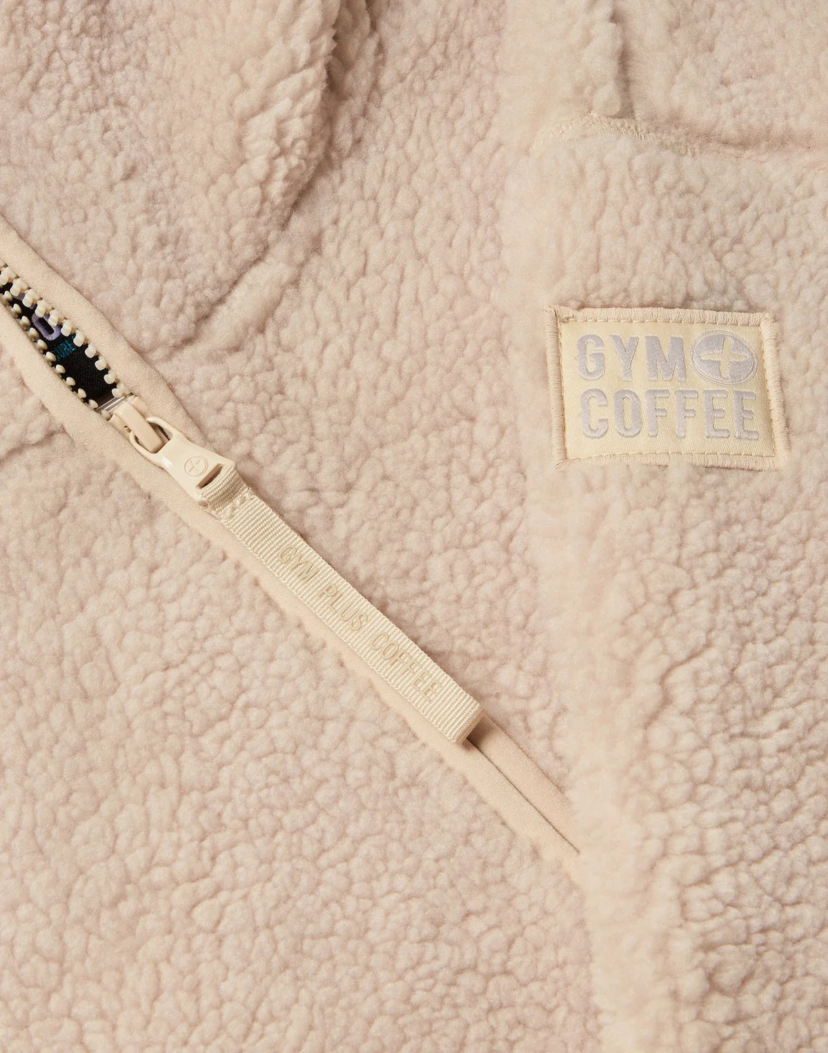 GYM+COFFEE Industry Fleece Hooded Full Zip - Natural