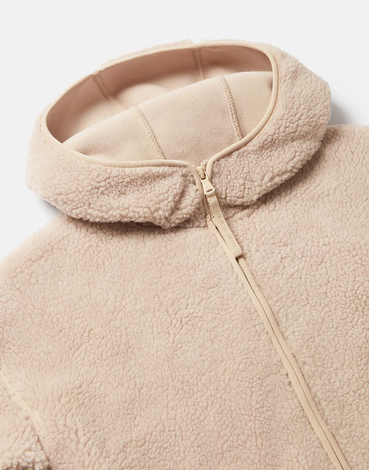 GYM+COFFEE Industry Fleece Hooded Full Zip - Natural