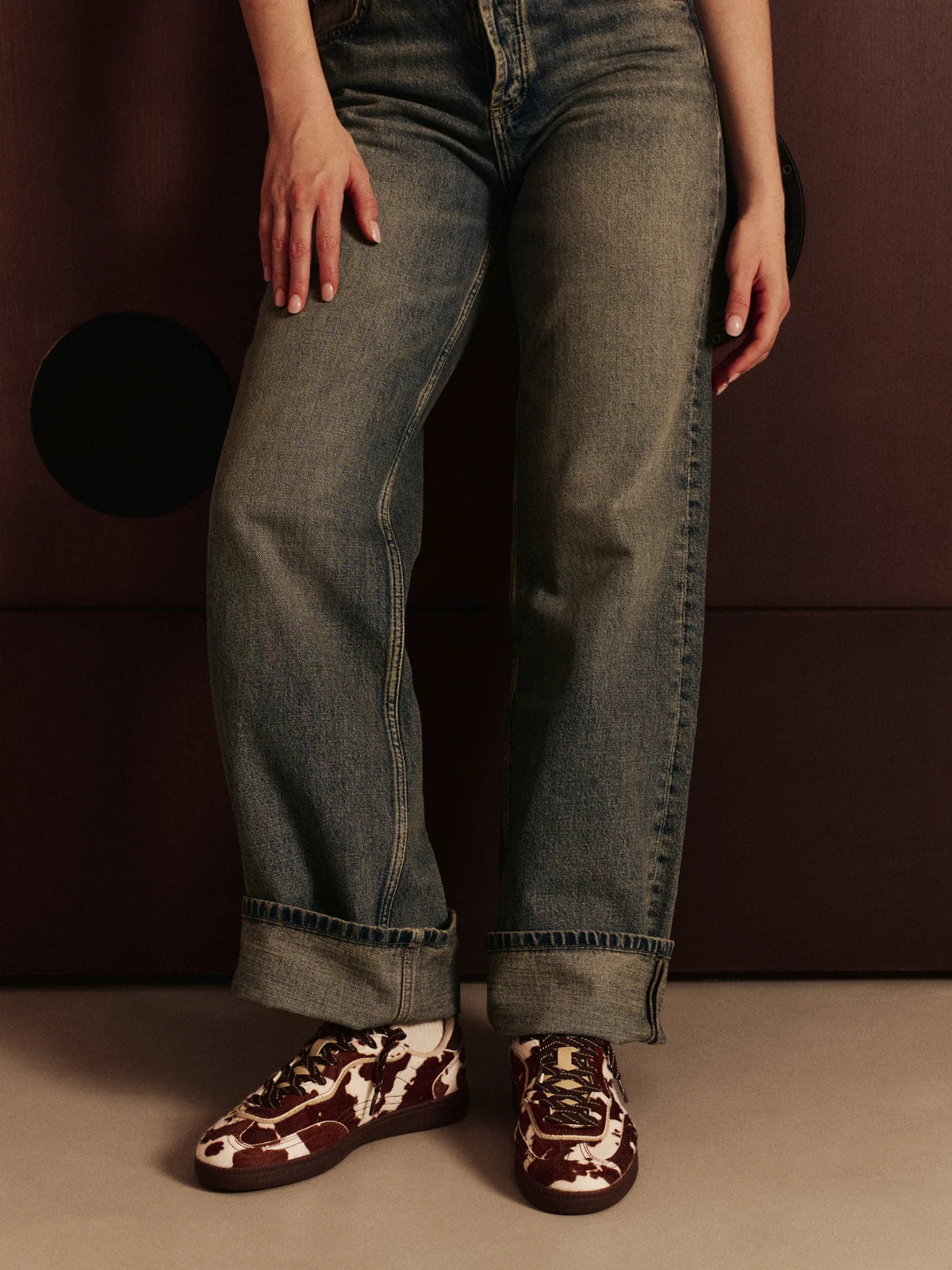 HOFF PRINT BROWN - COW PRINT