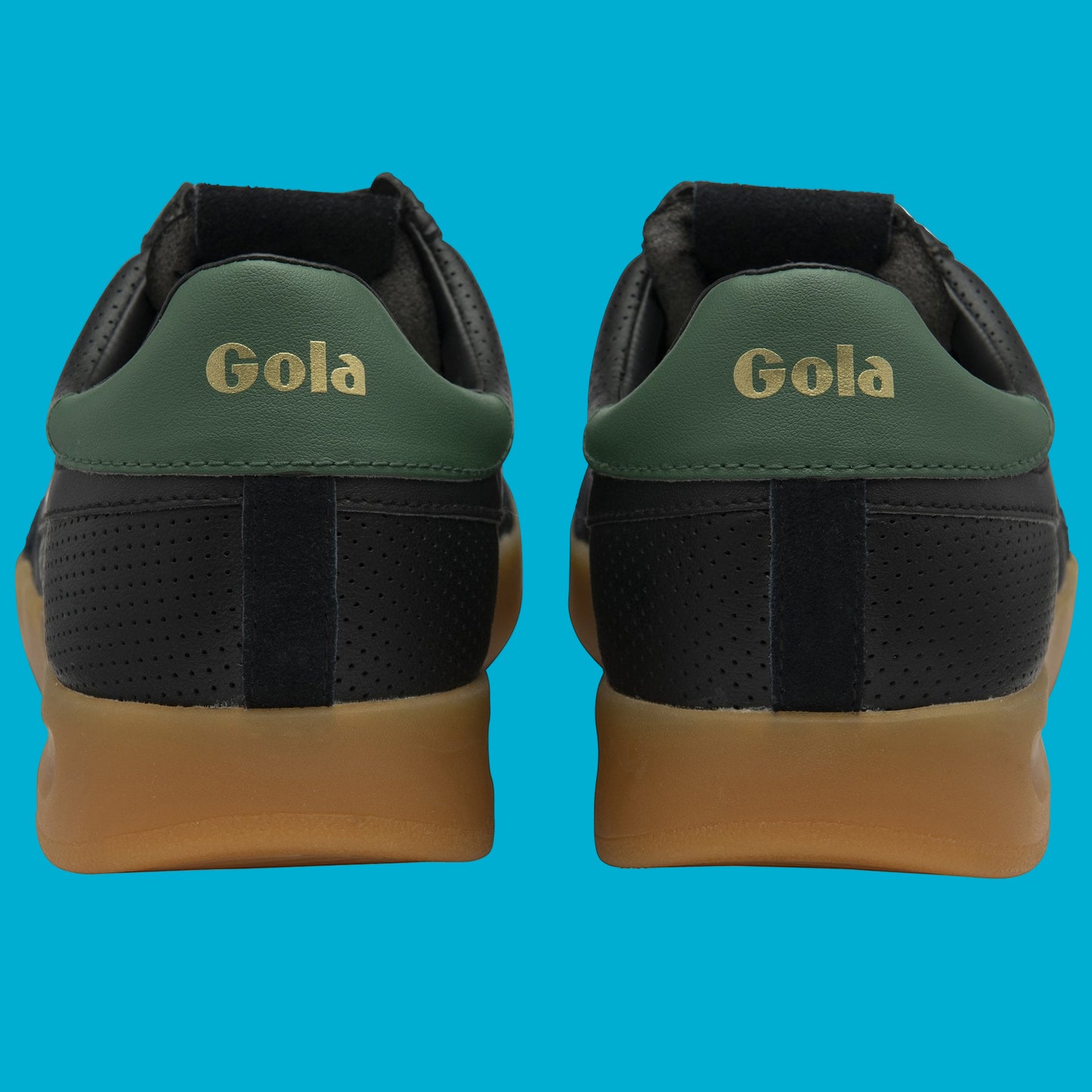 GOLA CYCLONE LEATHER - Black/Green/Gum