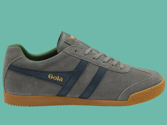 GOLA HARRIER SUEDE - Ash Grey/Navy