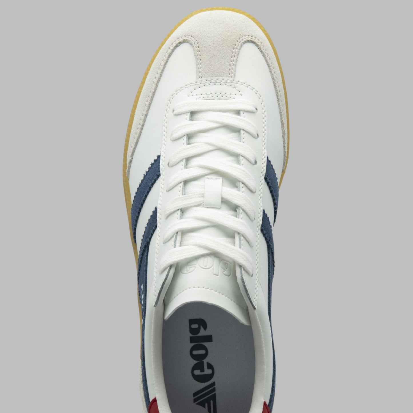 GOLA - VIPER- Leather White/Moonlight/Red/Gum