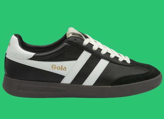 GOLA CYCLONE LEATHER - Black, White, Black Gum