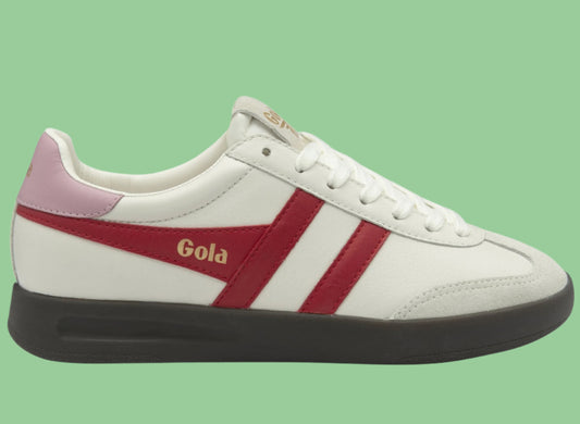 GOLA CYCLONE LEATHER - White, Candy Pink, Red, Black Gum