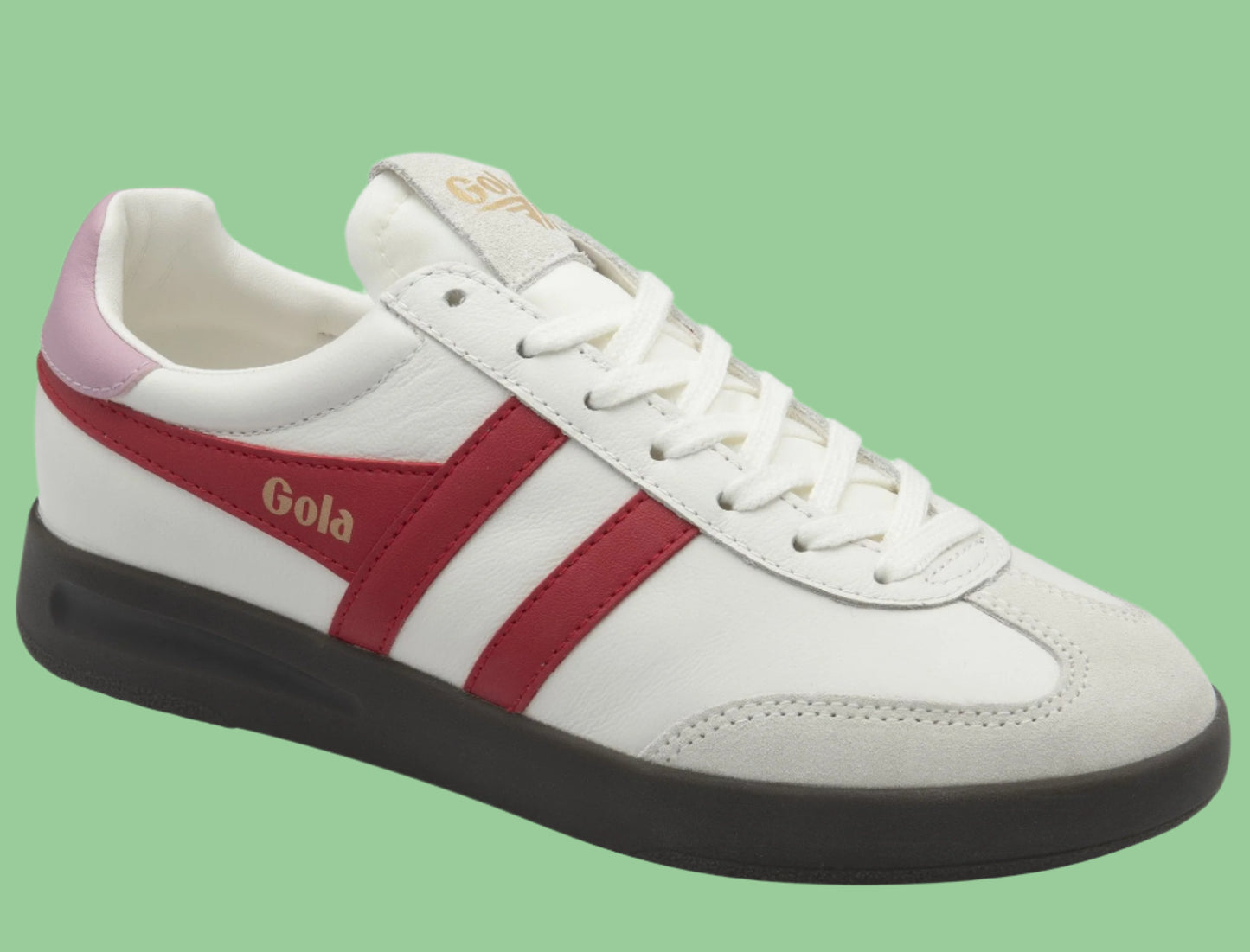 GOLA CYCLONE LEATHER - White, Candy Pink, Red, Black Gum