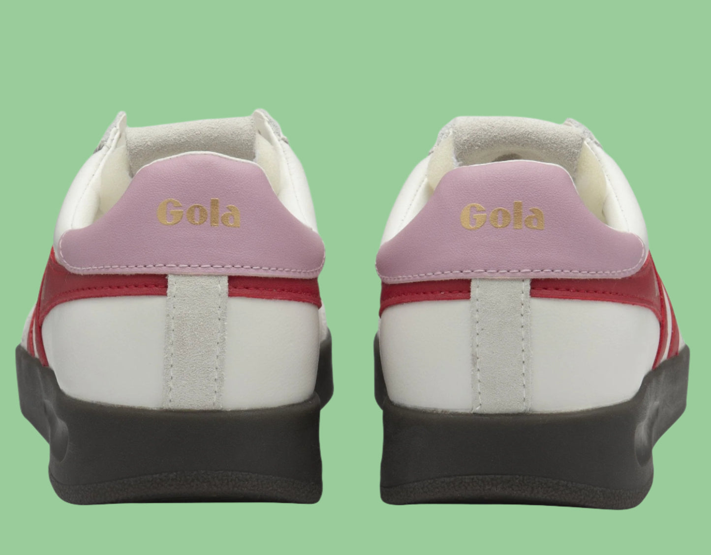 GOLA CYCLONE LEATHER - White, Candy Pink, Red, Black Gum