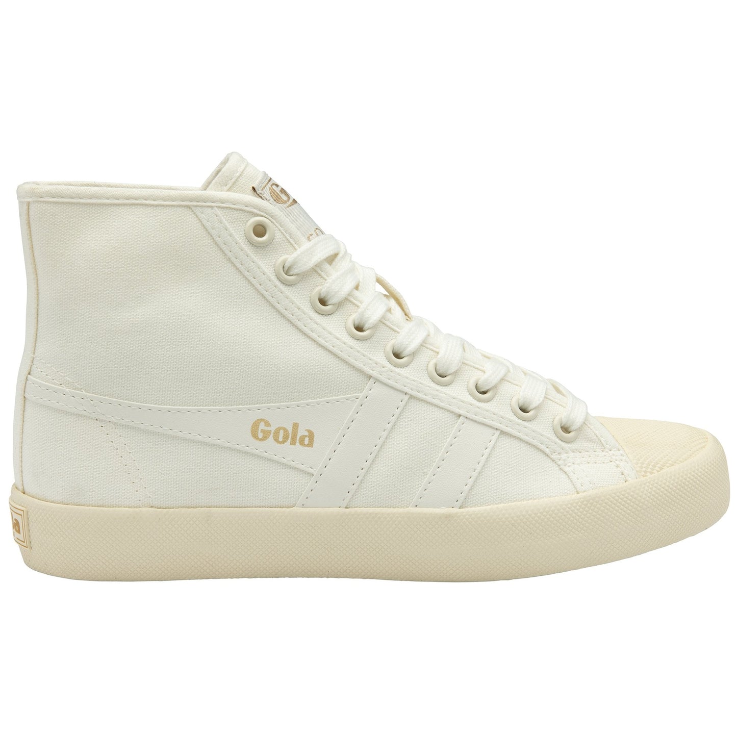 GOLA - Coaster High Top Off White/Off White/Gold